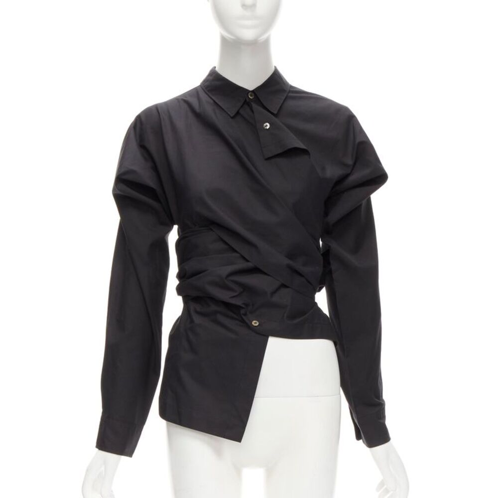 Comme Des Garcons Wrap Bias Placket Shirt